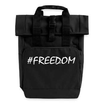 Freedom - Roll Top Backpack with Two Handles - black - Front