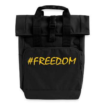 Freedom - Roll Top Backpack with Two Handles - black - Front