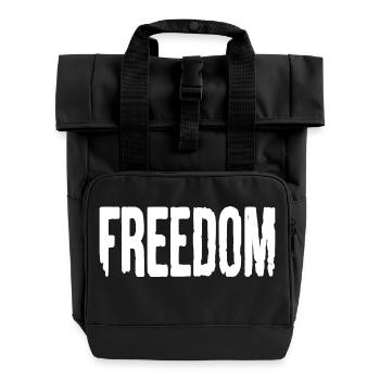 Freedom - Roll Top Backpack with Two Handles - black - Front