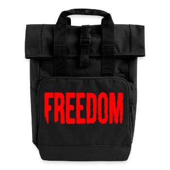 Freedom - Roll Top Backpack with Two Handles - black - Front