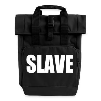 Slave - Rolltop Rucksack mit zwei Griffen - Schwarz - Vorne