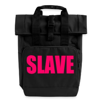 Slave - Rolltop Rucksack mit zwei Griffen - Schwarz - Vorne