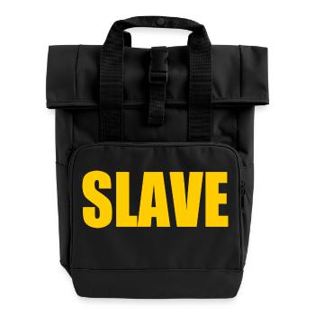 Slave - Rolltop Rucksack mit zwei Griffen - Schwarz - Vorne