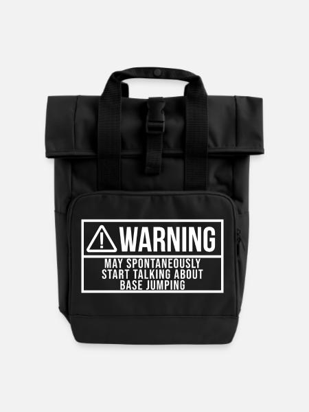 Basejumping Basejumping Basejumping Basejumping - Rolltop Rucksack mit zwei Griffen - Schwarz