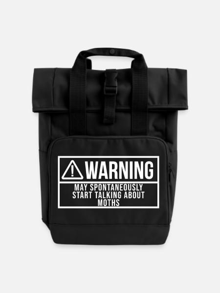 Motte Motte Motte - Rolltop Rucksack mit zwei Griffen - Schwarz