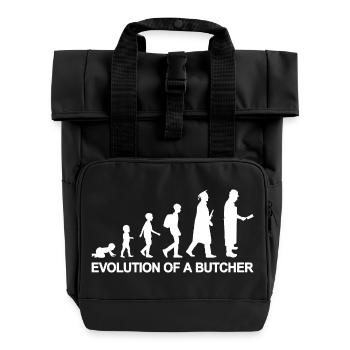 Butcher Evolution - Roll Top Backpack with Two Handles - black - Front