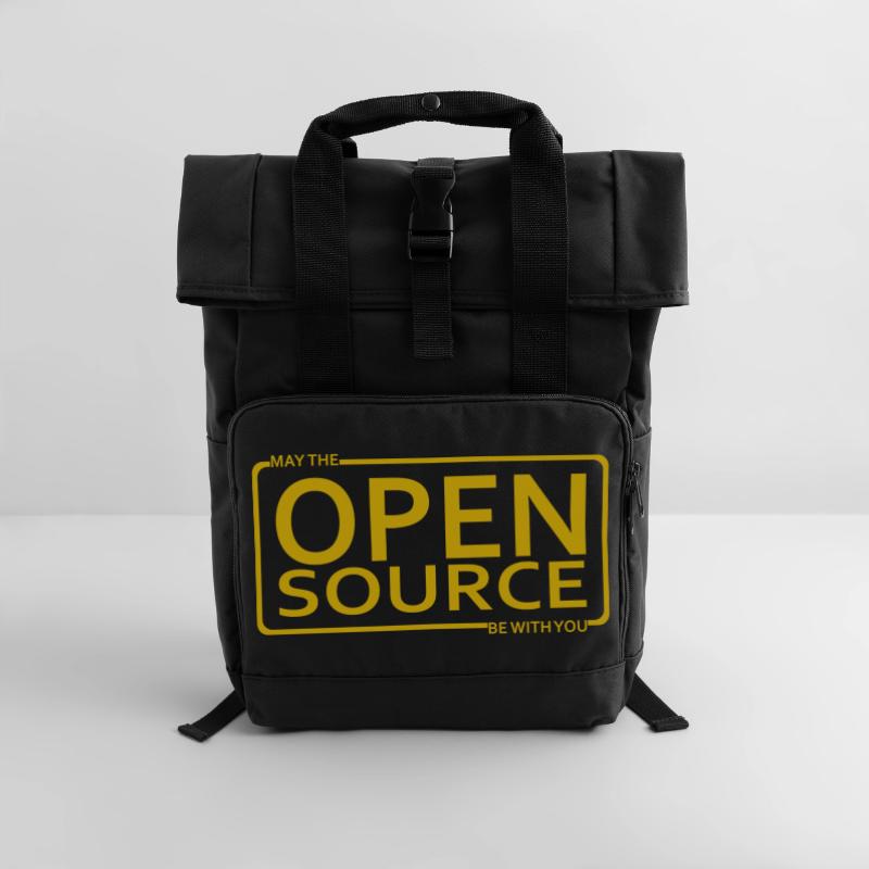 Que l’Open Source soit avec vous Sac à dos Roll Top à deux anses