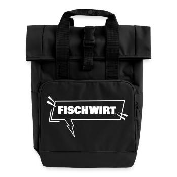 Education Fisherman - Roll Top Backpack with Two Handles - black - Front