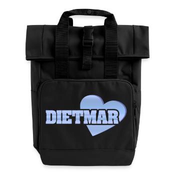 Gold Dietmar - Rolltop Rucksack mit zwei Griffen - Schwarz - Vorne