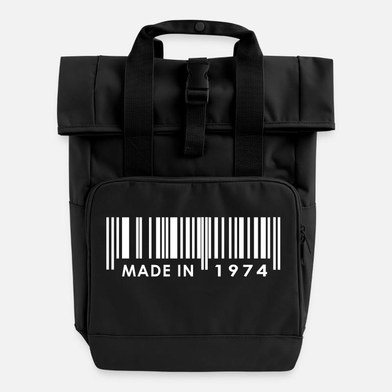 Anniversaire 1974 - Sac à dos Roll Top à deux anses - noir