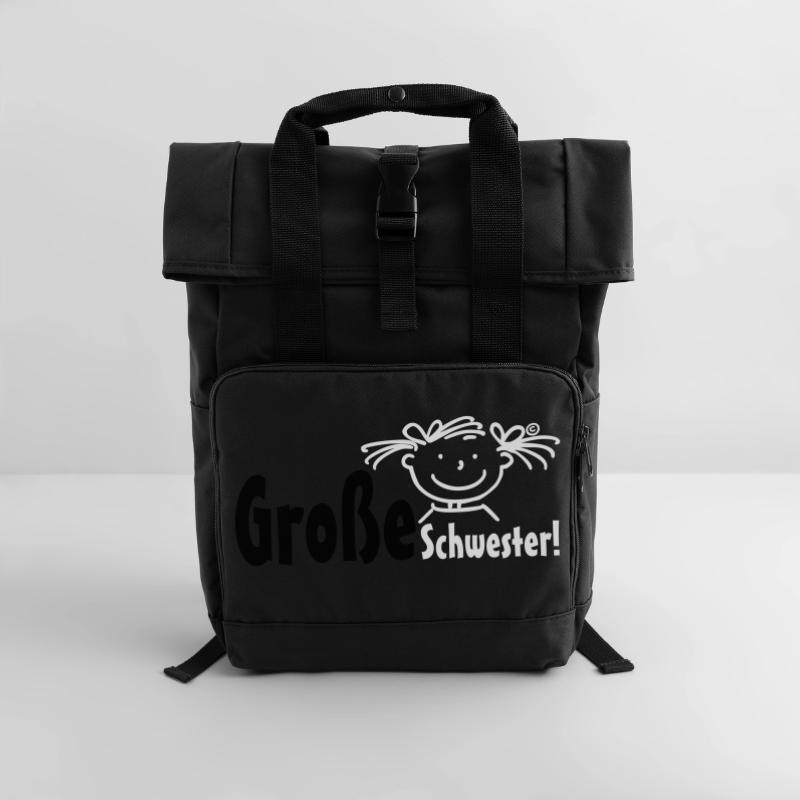 Große Schwester Rolltop Rucksack mit zwei Griffen