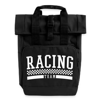 Racing Team - Roll Top Backpack with Two Handles - black - Front