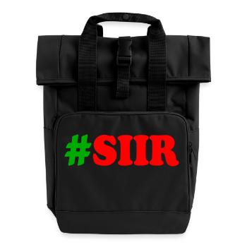 Siir sir - Rolltop Rucksack mit zwei Griffen - Schwarz - Vorne