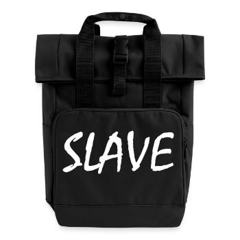Slave - Rolltop Rucksack mit zwei Griffen - Schwarz - Vorne