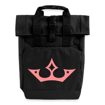 Crown de - Rolltop Rucksack mit zwei Griffen - Schwarz - Vorne