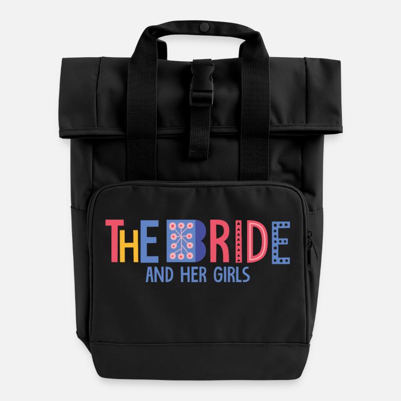 die Braut - Rolltop Rucksack mit zwei Griffen - Schwarz
