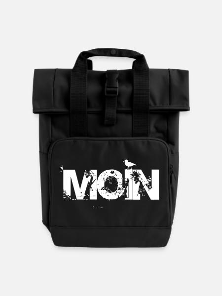 MOIN - Rolltop Rucksack mit zwei Griffen - Schwarz