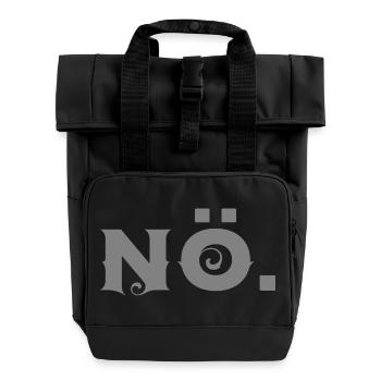 Nö - Rolltop Rucksack mit zwei Griffen - Schwarz - Vorne