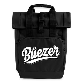 Büezer - Suisse - Dialecte - Sac à dos Roll Top à deux anses - noir - Devant