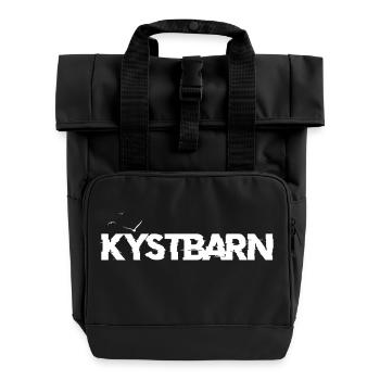 Kystbarn - Rolltop Rucksack mit zwei Griffen - Schwarz - Vorne