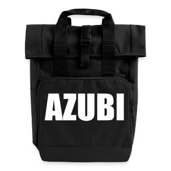 Azubi - Rolltop Rucksack mit zwei Griffen - Schwarz - Vorne