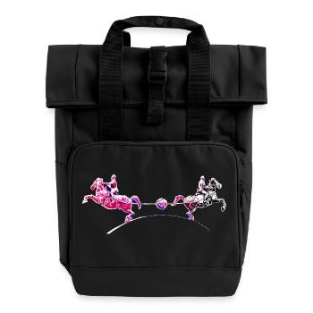 Magdeburger | Magdeburg | Halbkugel-Experiment - Rolltop Rucksack mit zwei Griffen - Schwarz - Vorne