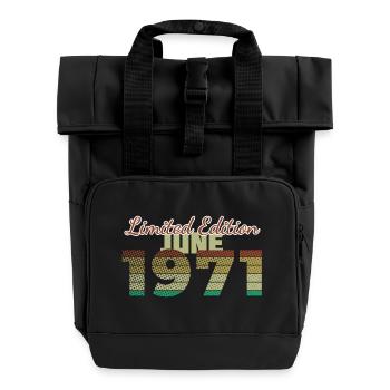 55e anniversaire Édition Limitée (SCR) 06/1971 - Sac à dos Roll Top à deux anses - noir - Devant