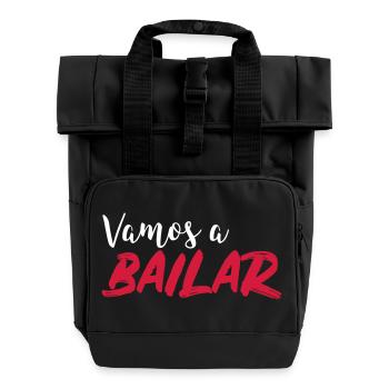 Vamos a bailar - Chemise de danse - Sac à dos Roll Top à deux anses - noir - Devant