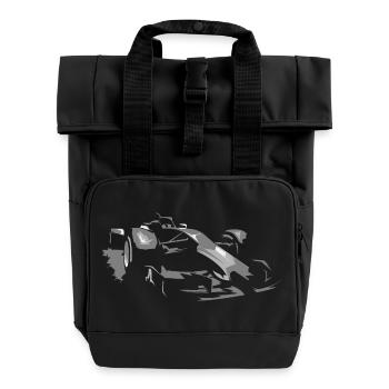 Illustration de voiture de course de formule icône de Grand Prix - Sac à dos Roll Top à deux anses - noir - Devant