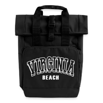 virginia shirt - Rolltop Rucksack mit zwei Griffen - Schwarz - Vorne