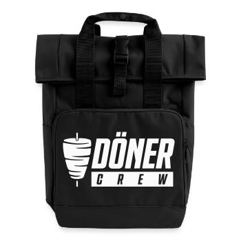 Döner Crew - Rolltop Rucksack mit zwei Griffen - Schwarz - Vorne