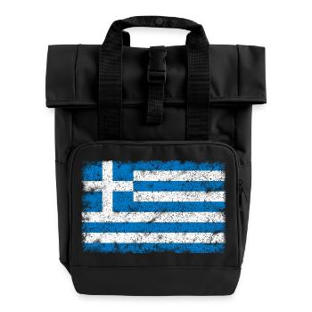Grèce - Sac à dos Roll Top à deux anses - noir - Devant