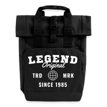 Birth Year Legend Since 1985 - Roll Top Backpack with Two Handles - black - Front