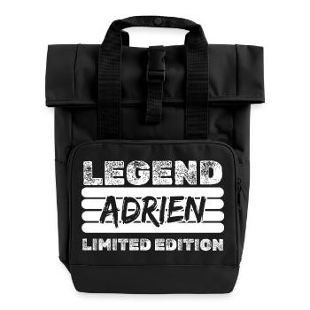 Legend Adrien Limited Edition - Roll Top Backpack with Two Handles - black - Front