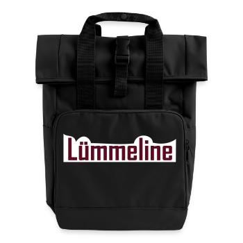 Luemmeline - Rolltop Rucksack mit zwei Griffen - Schwarz - Vorne