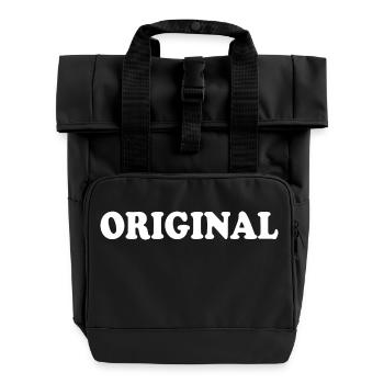 Original - Rolltop Rucksack mit zwei Griffen - Schwarz - Vorne