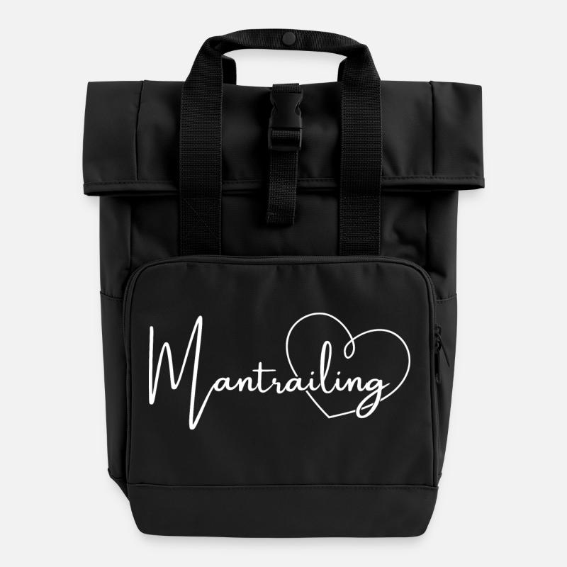 Mantrailing Liebe - Rolltop Rucksack mit zwei Griffen - Schwarz