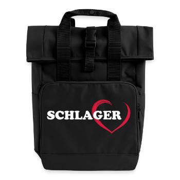 SCHLAGER - Rolltop Rucksack mit zwei Griffen - Schwarz - Vorne