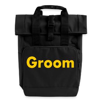 Groom - Rolltop Rucksack mit zwei Griffen - Schwarz - Vorne