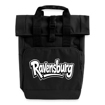Ravensburg Heimat Fankollektion - Rolltop Rucksack mit zwei Griffen - Schwarz - Vorne