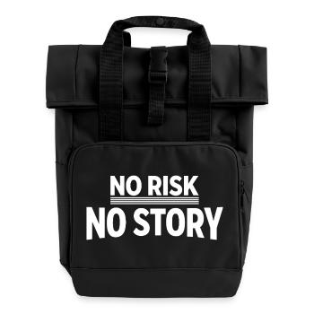 AUCUN RISQUE SANS HISTOIRE Déclaration d’aventure - Sac à dos Roll Top à deux anses - noir - Devant