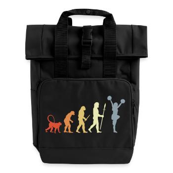 Vintage Cheerleader Evolution - Roll Top Backpack with Two Handles - black - Front