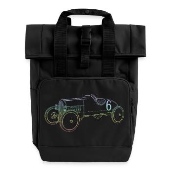 Caisse à savon - Sac à dos Roll Top à deux anses - noir - Devant