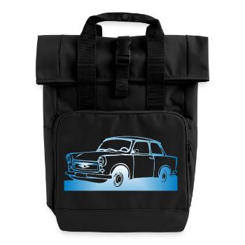  601 Limo Trabi - Rolltop Rucksack mit zwei Griffen - Schwarz - Vorne
