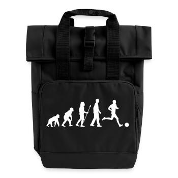 evolution soccer white - Sac à dos Roll Top à deux anses - noir - Devant