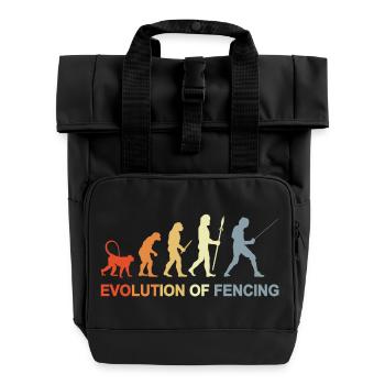 Fechter Evolution - Rolltop Rucksack mit zwei Griffen - Schwarz - Vorne