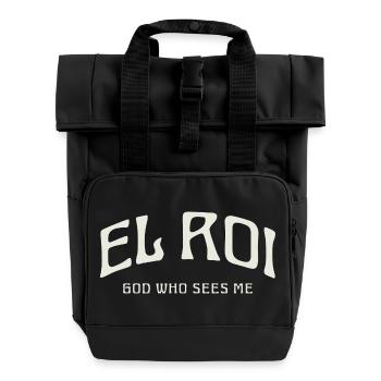 EL ROI Dieu qui me voit. - Sac à dos Roll Top à deux anses - noir - Devant