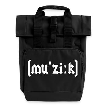 Musique de heavy metal - Sac à dos Roll Top à deux anses - noir - Devant