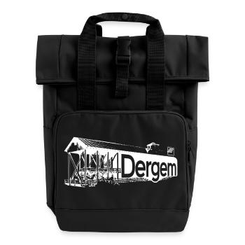 Bad Dürkheim white - Rolltop Rucksack mit zwei Griffen - Schwarz - Vorne