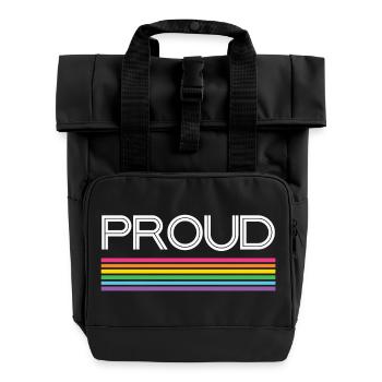 Pride Month LGBT - Stolz! - Rolltop Rucksack mit zwei Griffen - Schwarz - Vorne